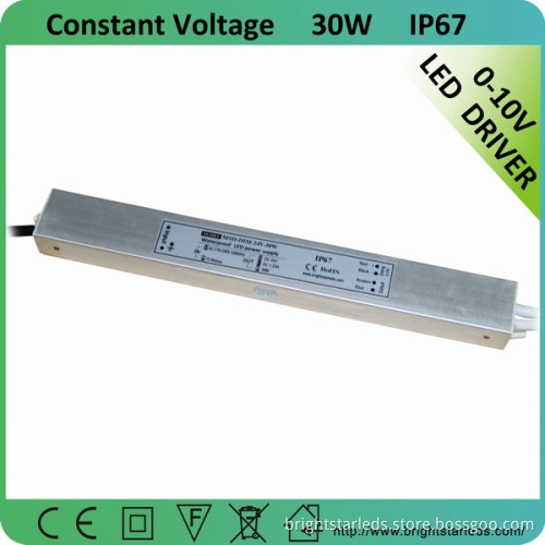 0-10V Dimmable LED Driver 30W 24V